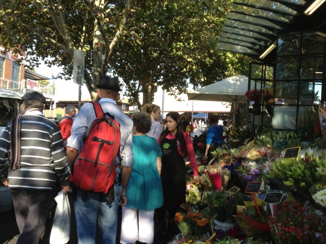 Cut flower stall at Victoria Market